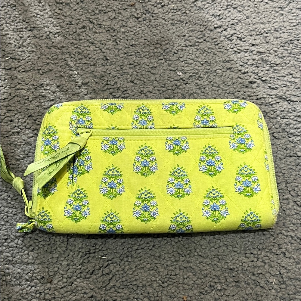 Vera Bradley Yellow and Blue Floral Wallet